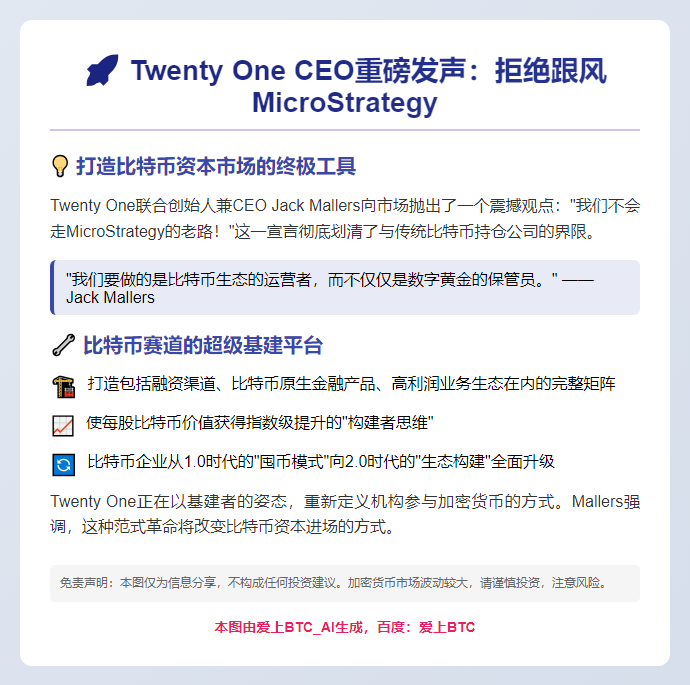 Twenty One CEO：打造比特币资本市场的终极工具