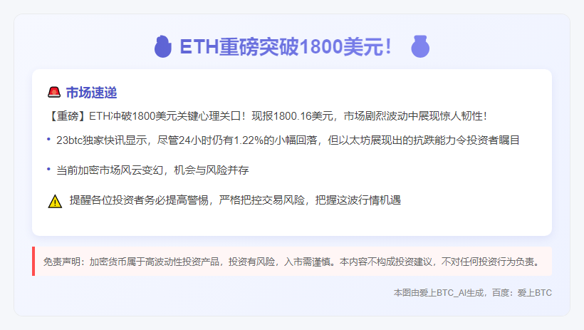 ETH破1800
