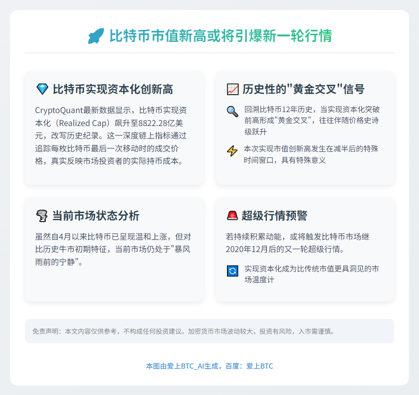 比特币市值新高或将引爆新一轮行情