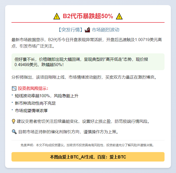 B2暴跌超50%