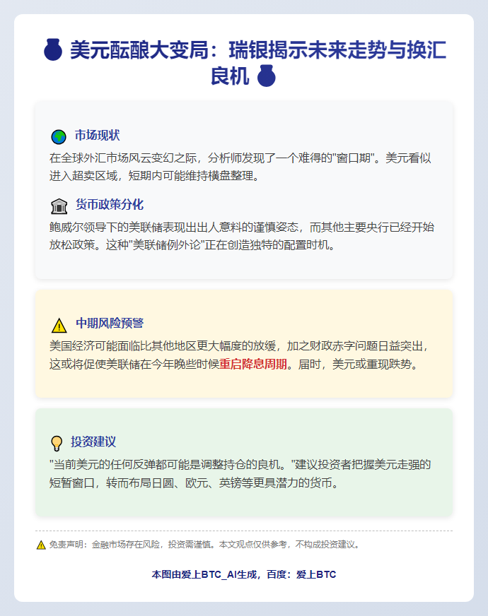美元短期盘整后或再跌