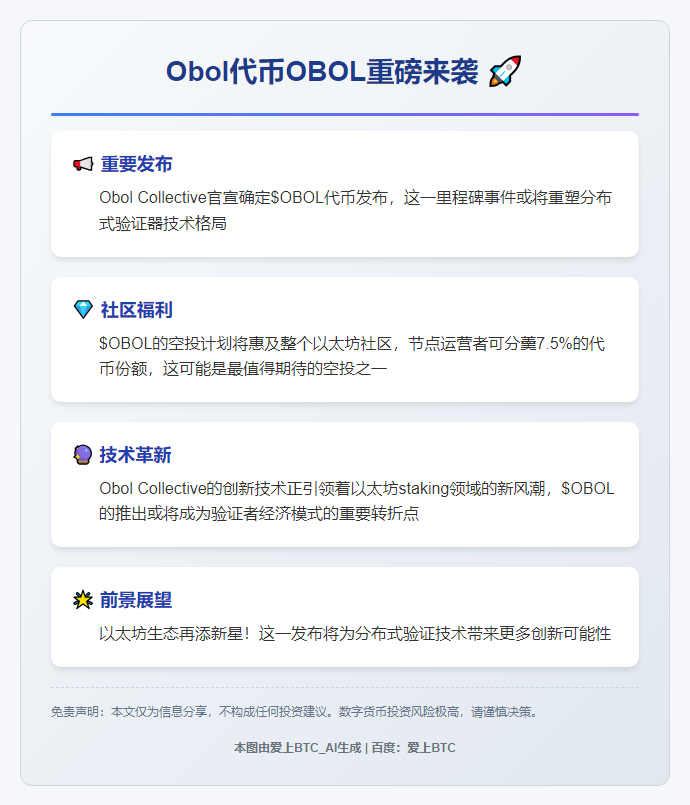 Obol代币OBOL或5月15日上线