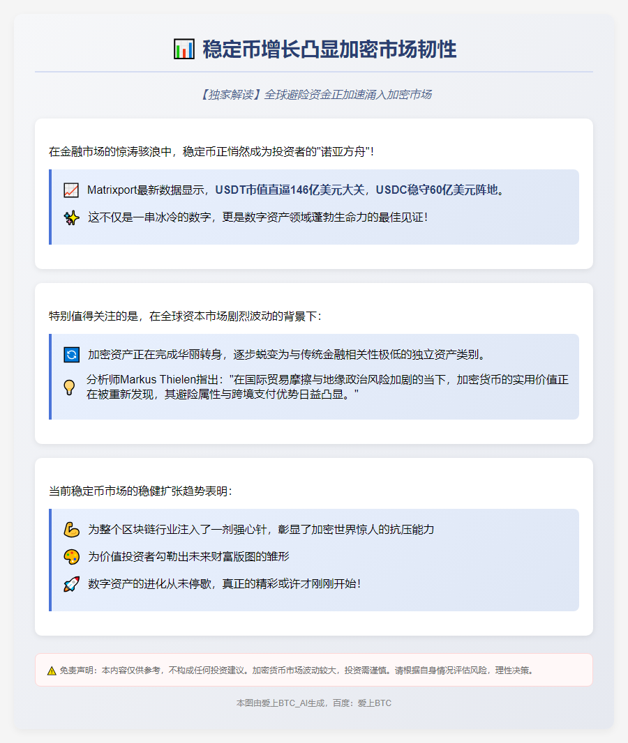 稳定币增长凸显加密市场韧性