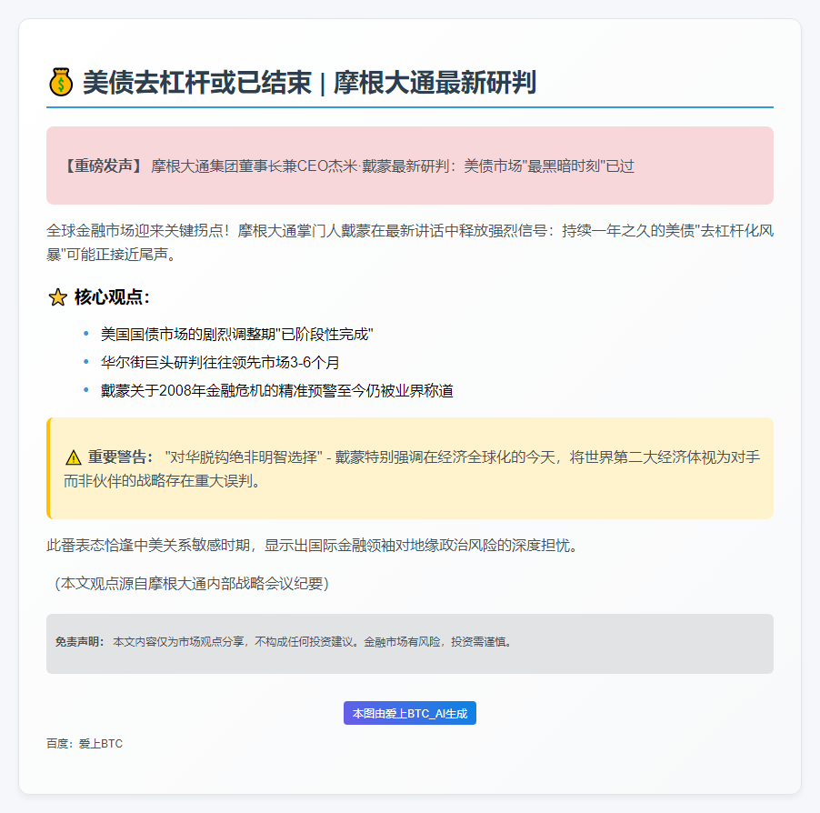 美债去杠杆或已结束