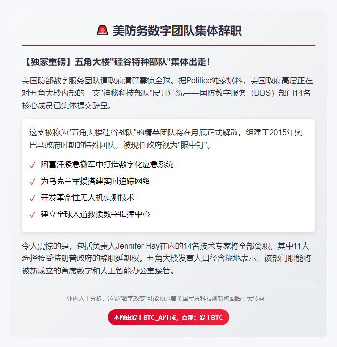 美防务数字团队集体辞职