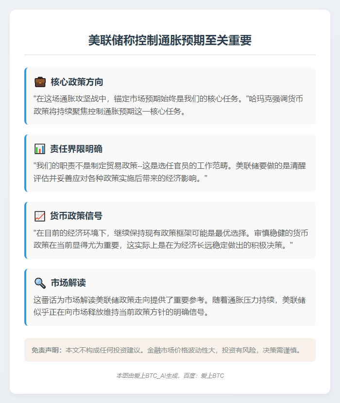 美联储称控制通胀预期至关重要