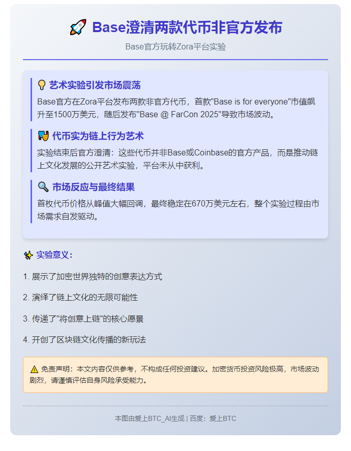 Base澄清两款代币非官方发布
