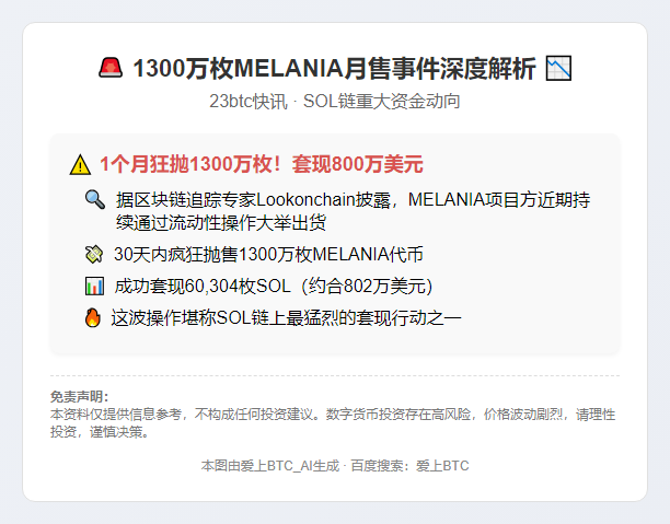 1300万枚MELANIA月售