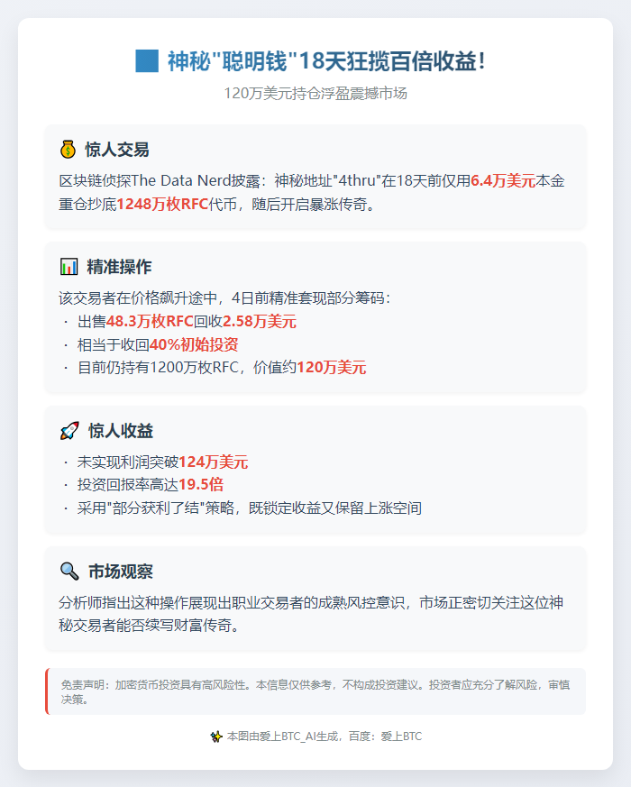 "6.4万购RFC赚124万"