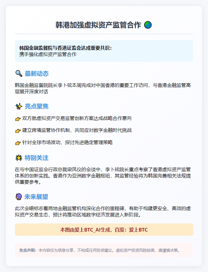 韩港加强虚拟资产监管合作