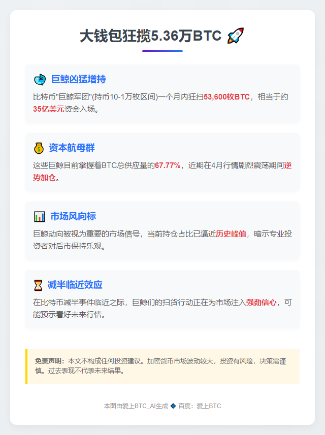 大钱包狂揽5.36万BTC