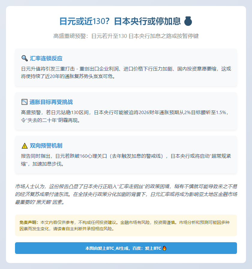 日元或近130？日本央行或停加息