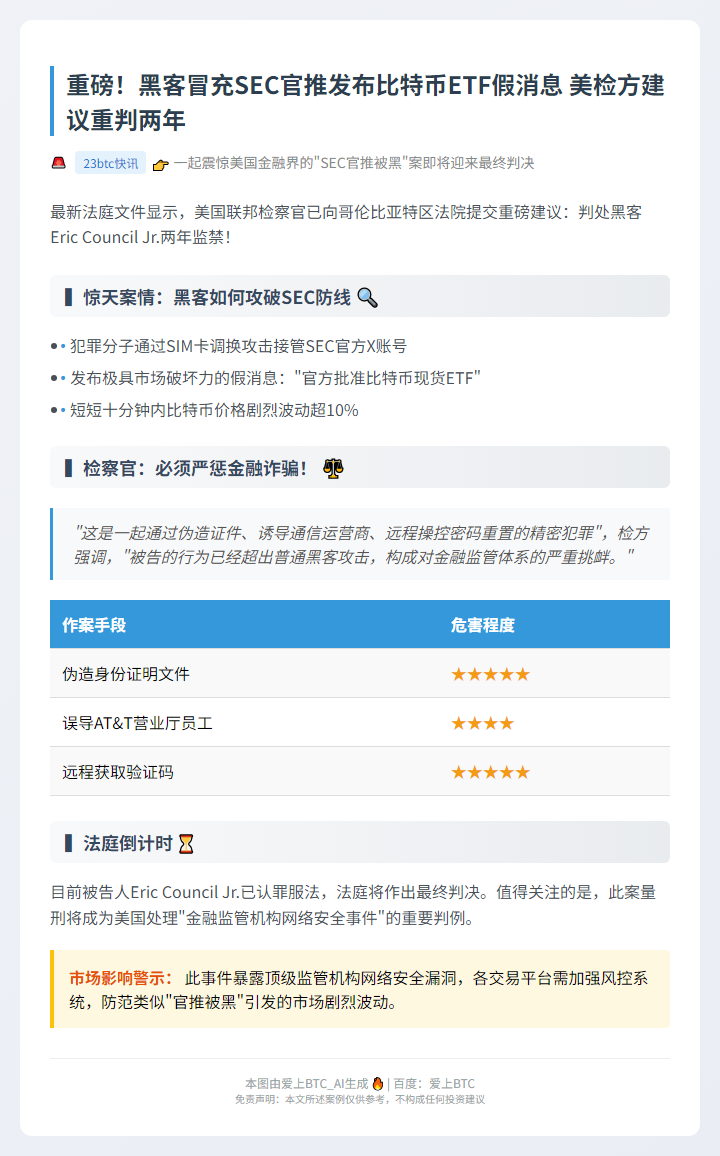 SEC黑客或判两年监禁