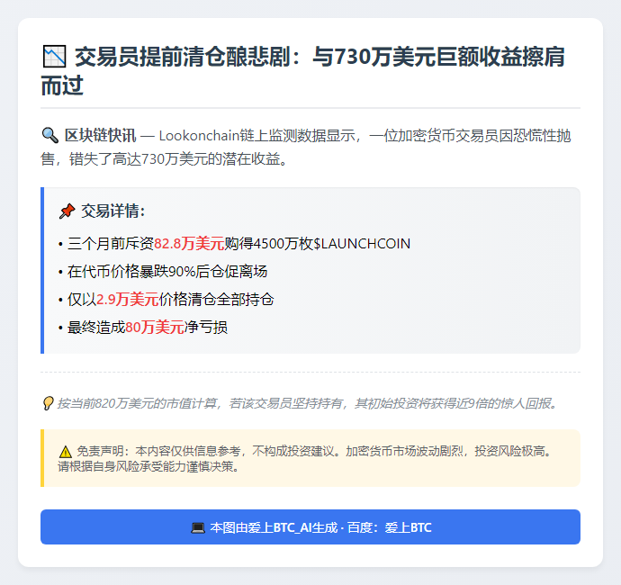 交易员早退错失730万