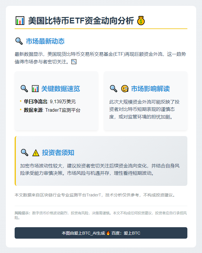 美比特币ETF单日净流出近亿元