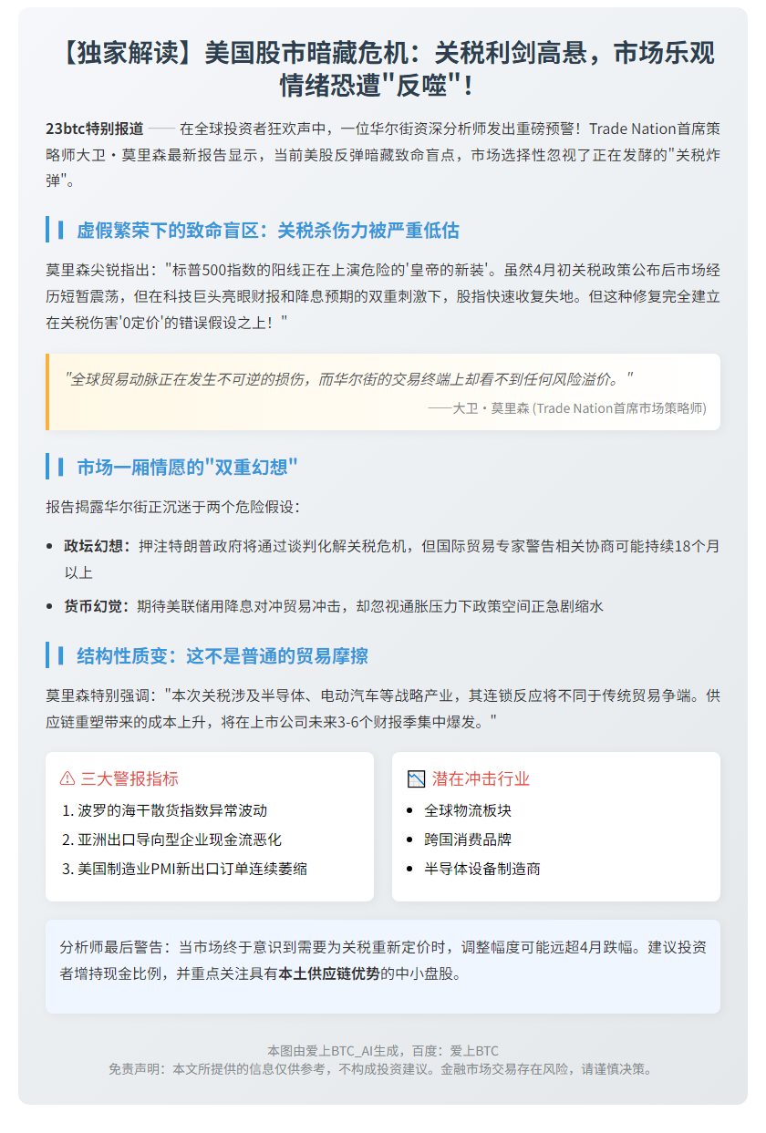 美股未消化关税冲击