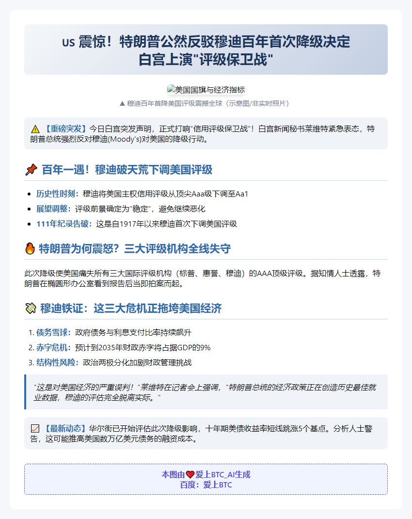 特朗普反对穆迪经济评估
