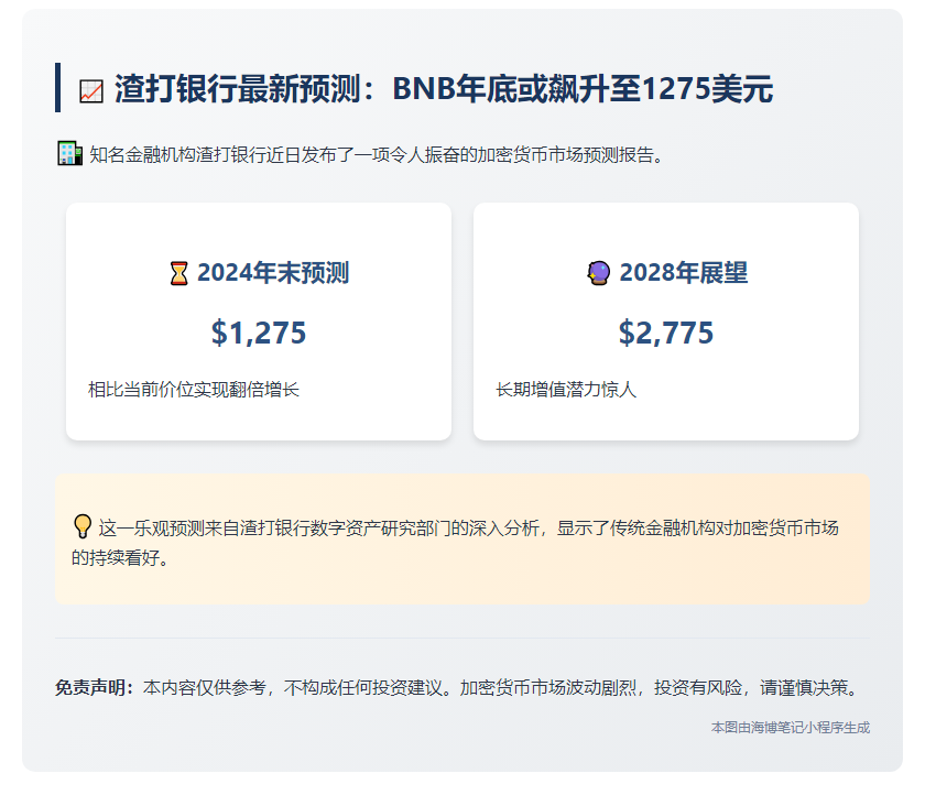 渣打：BNA年底或涨至1275美元