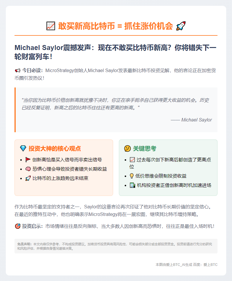 敢买新高比特币=抓住涨价机会