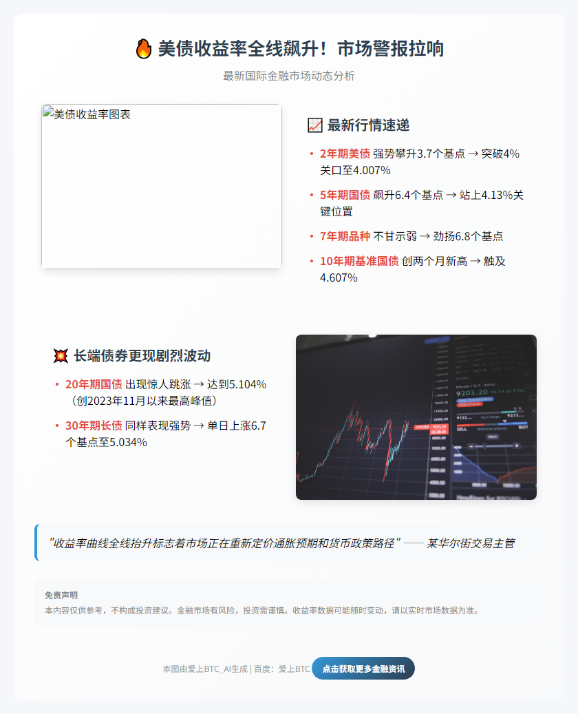美债收益率攀升