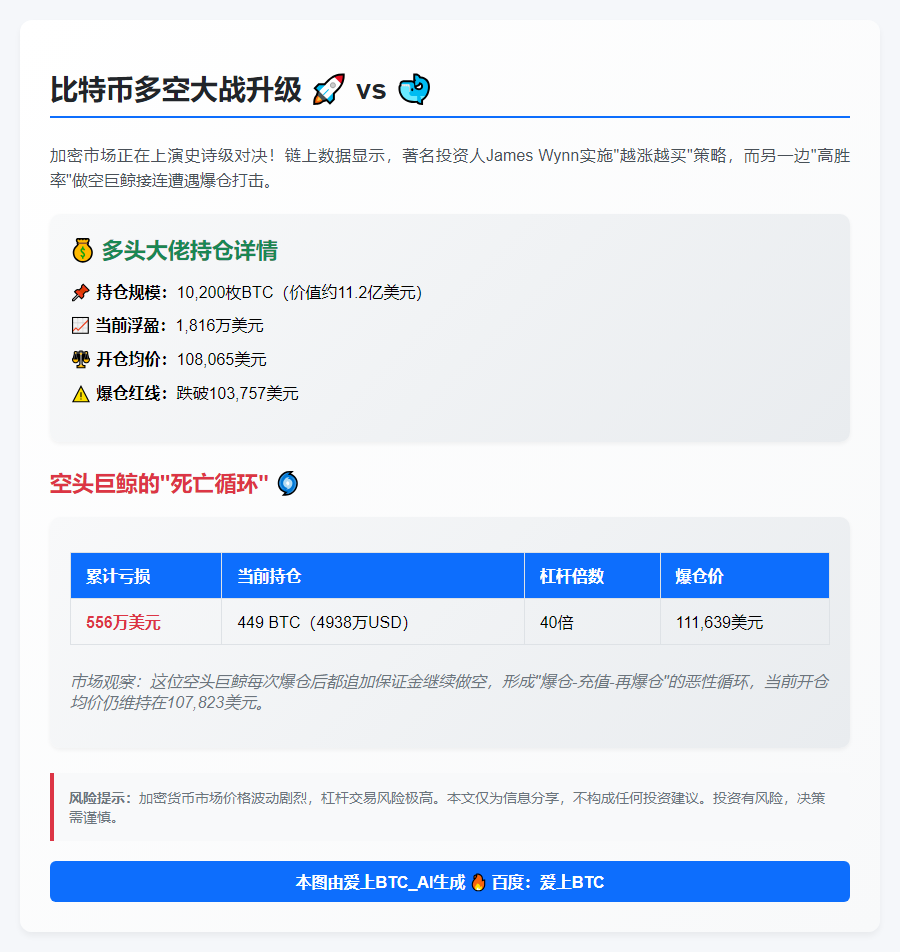 James Wynn加仓比特币 巨鲸多次爆仓