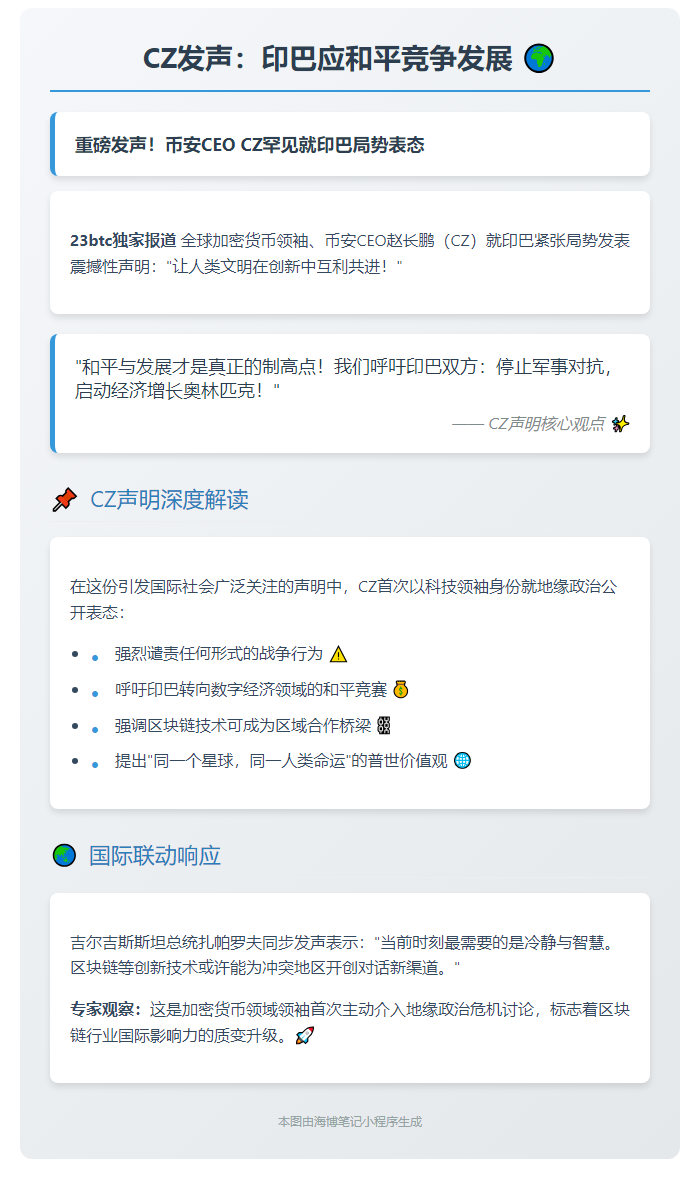 CZ发声：印巴应和平竞争发展