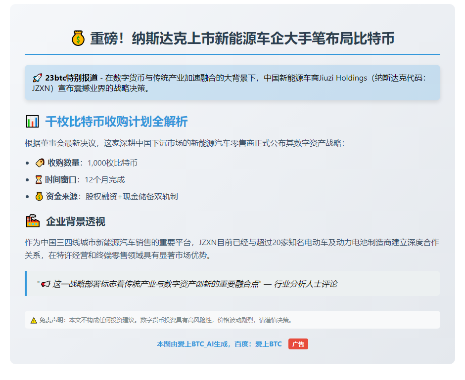 JZXN拟购千枚比特币