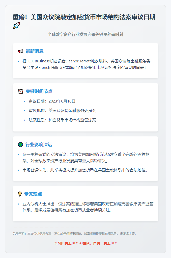 美众议院6月10日审议加密法案