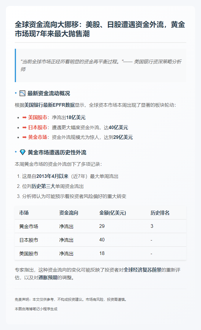 美股单周流出18亿美元