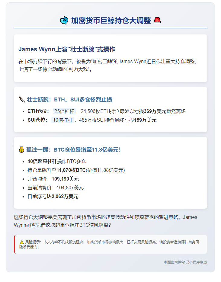 巨鲸割肉ETH、SUI，增持BTC