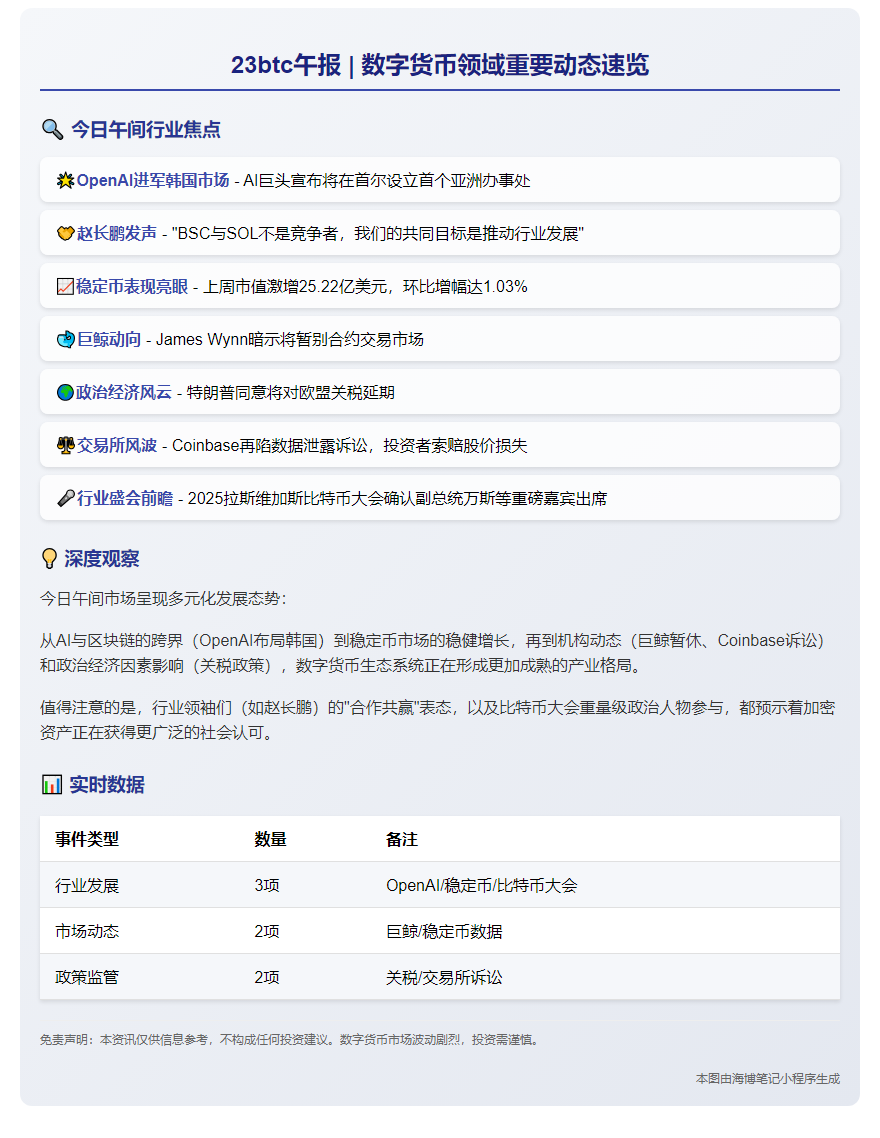 23btc午报 | 5月26日午间要闻