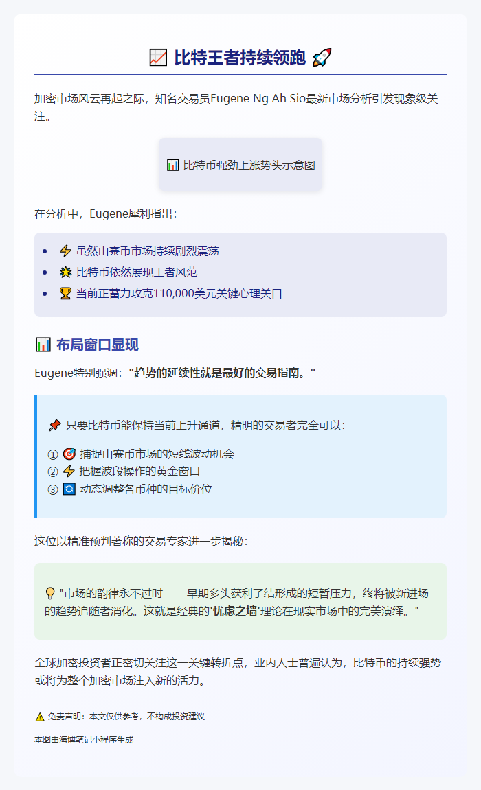 交易员：比特币涨势持续或带动山寨币机会