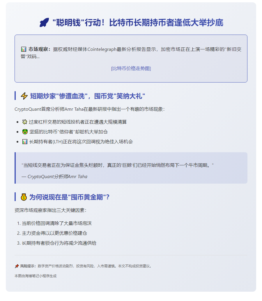 比特币持有者趁跌加仓