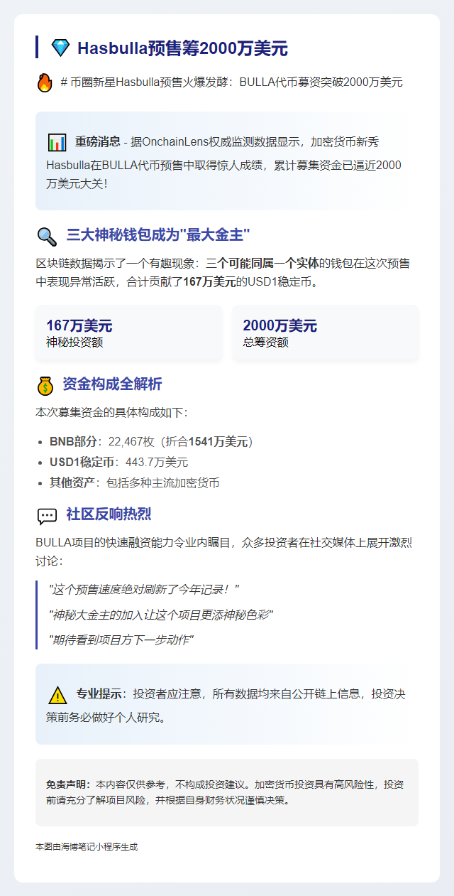 Hasbulla预售筹2000万美元
