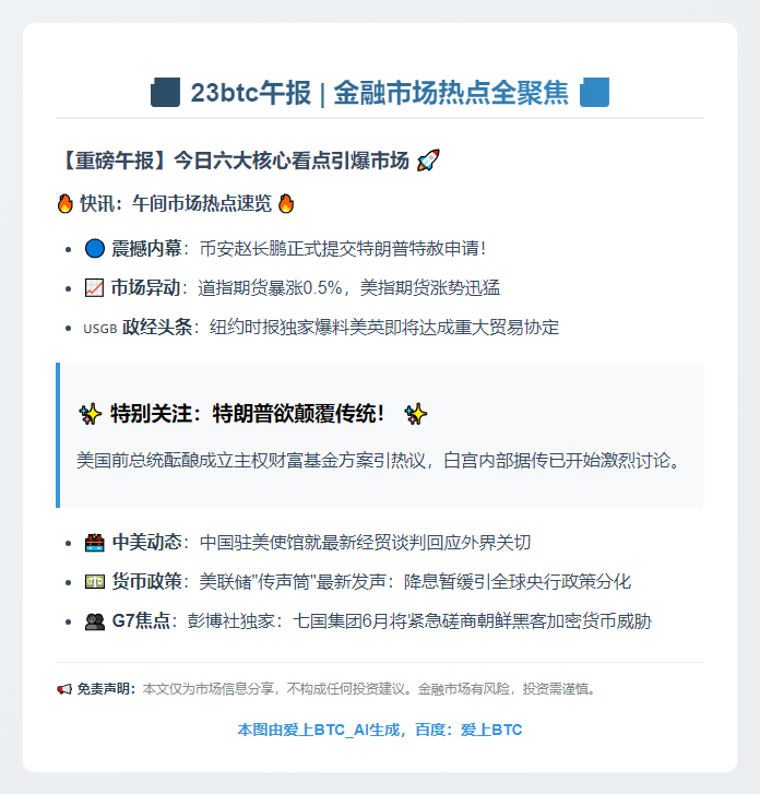 23btc午报 | 5月8日要闻速览