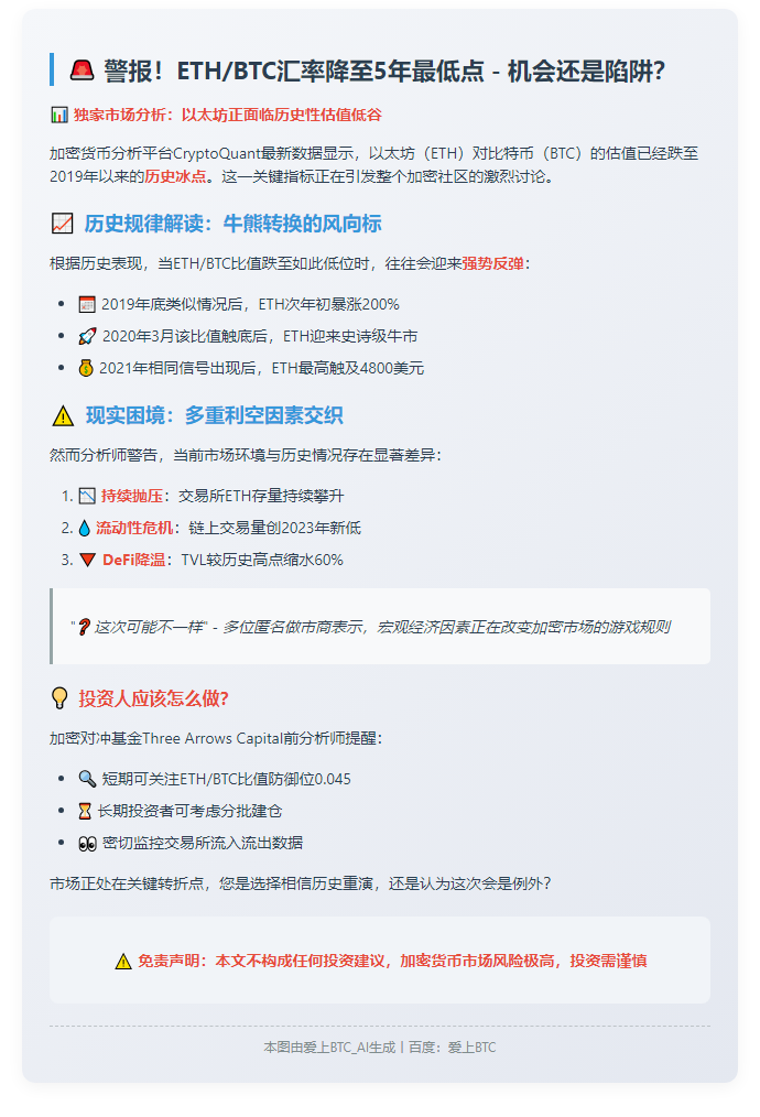 ETH估值跌至4年新低