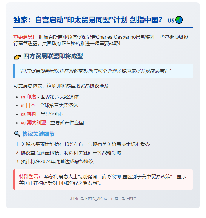 白宫推进与印日韩澳贸易协议