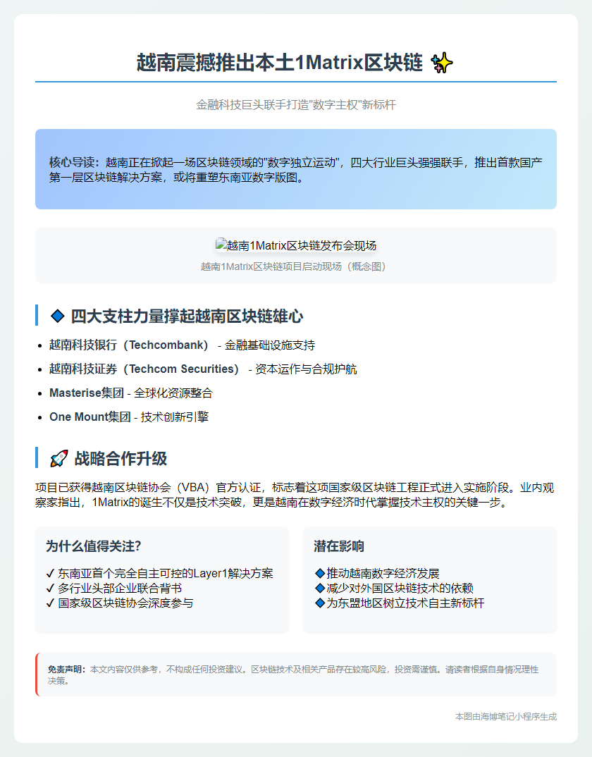 越南推1Matrix区块链捍卫数字主权