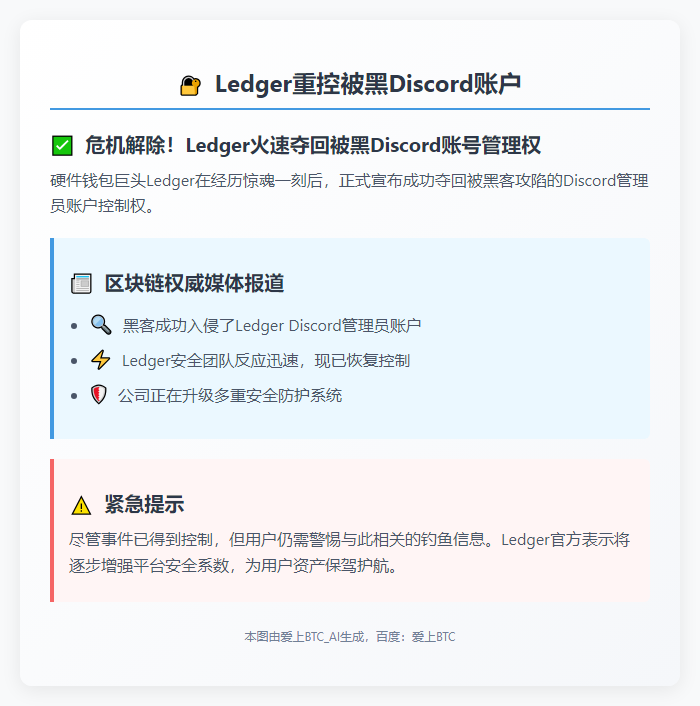 Ledger重控被黑Discord账户