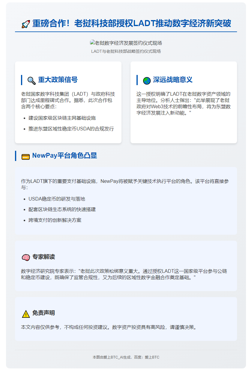 LADT推进老挝国家主网与稳定币发行