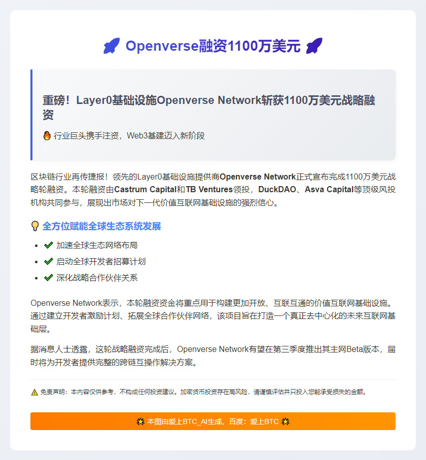 Openverse融资1100万美元