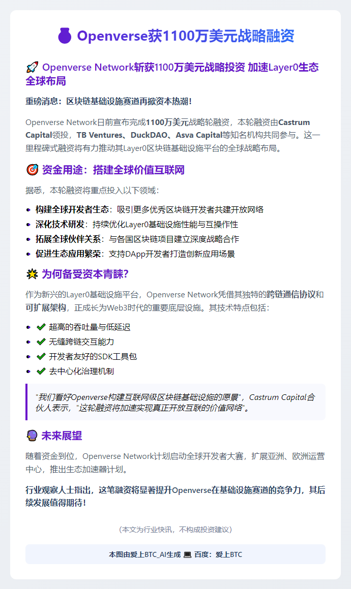Openverse获1100万美元战略融资