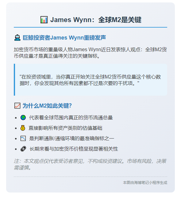 James Wynn：全球M2是关键