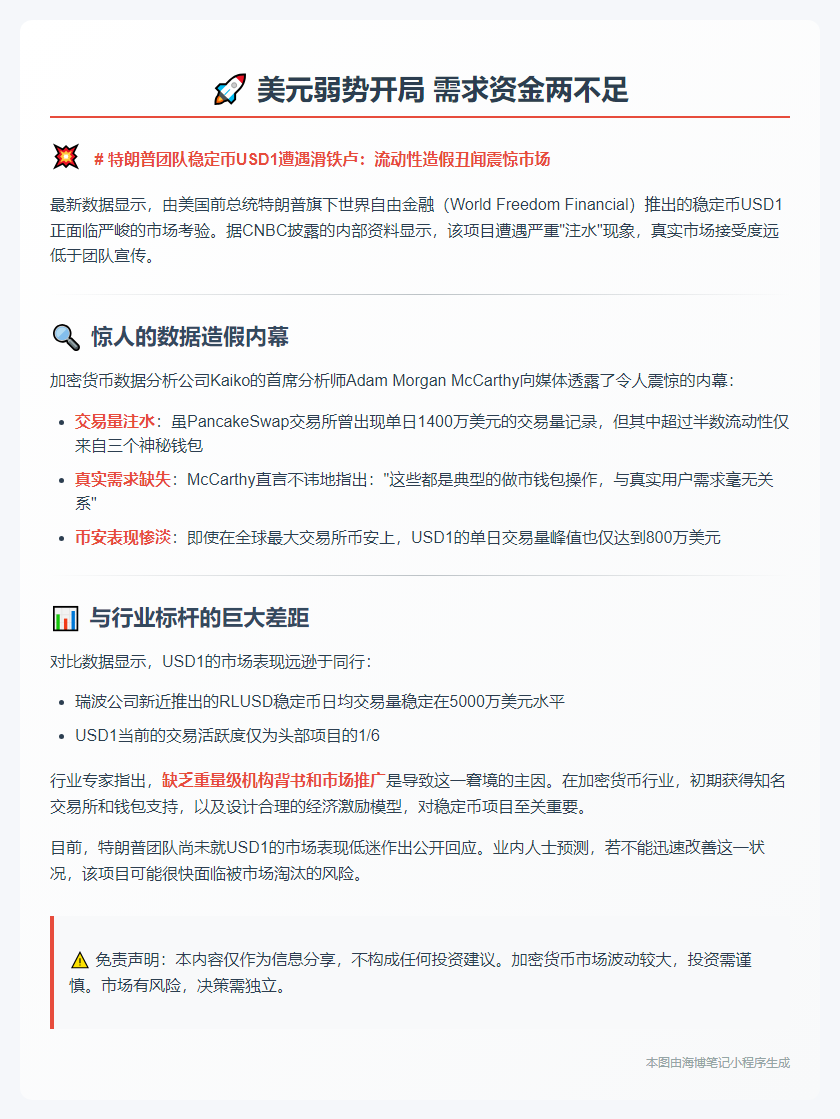 美元弱势开局 需求资金两不足