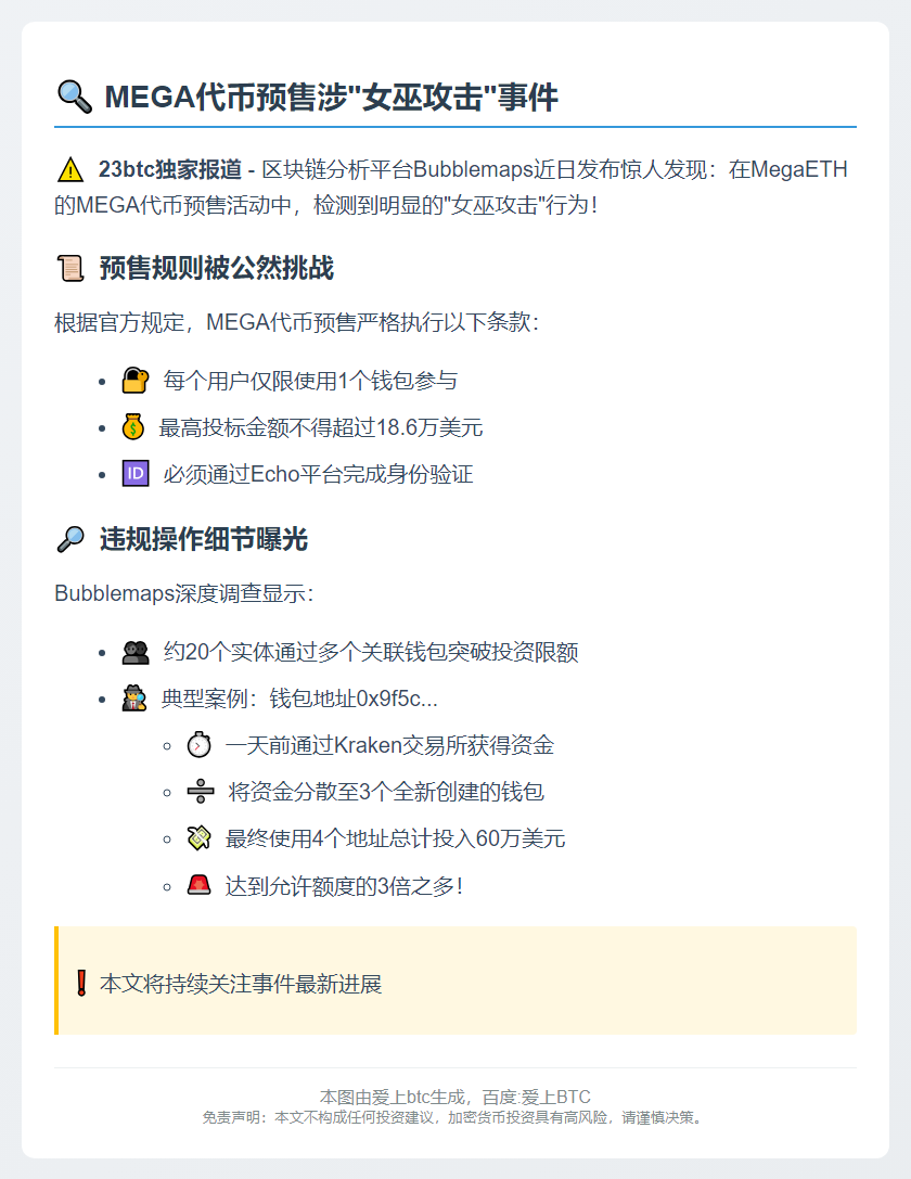 MEGA预售涉女巫攻击